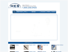 Tablet Screenshot of medicalequipmentservices.net